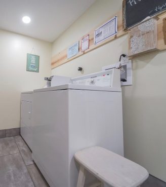 Washer and dryer for guests to use